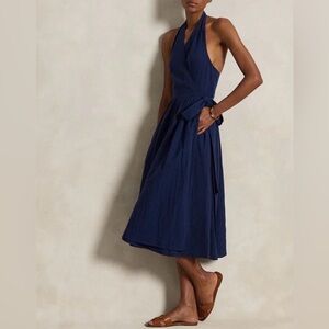 Polo Ralph Lauren Deep Blue Backless Dress